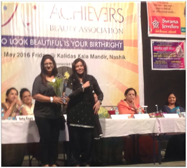 AWARDED AS THE ACHIEVERS SENIOR BEAUTICIAN